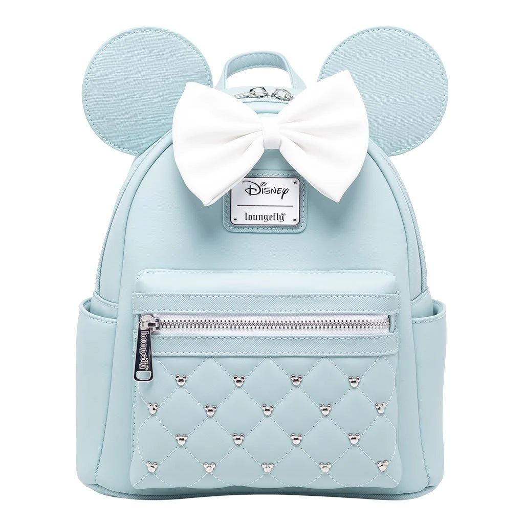 Loungefly Disney100 Minnie Mouse Platinum Mini Backpack